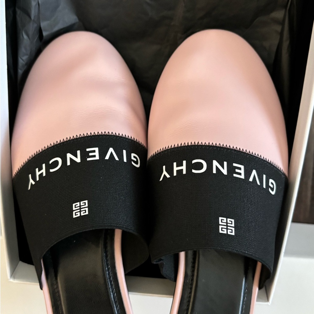 Givenchy Blush Pink and Black Mules - Picture 7 of 8